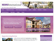 Tablet Screenshot of neurointernational.com